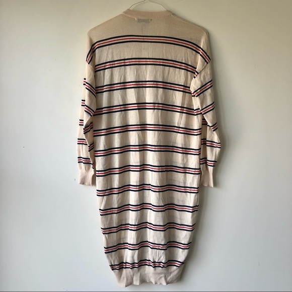 Anthro Heartloom Striped Long Duster Cardigan S - Picture 8 of 10